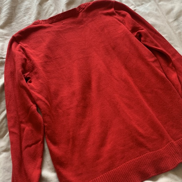 Charter Club red and black plaid sweater girls cut XXS - Picture 6 of 6